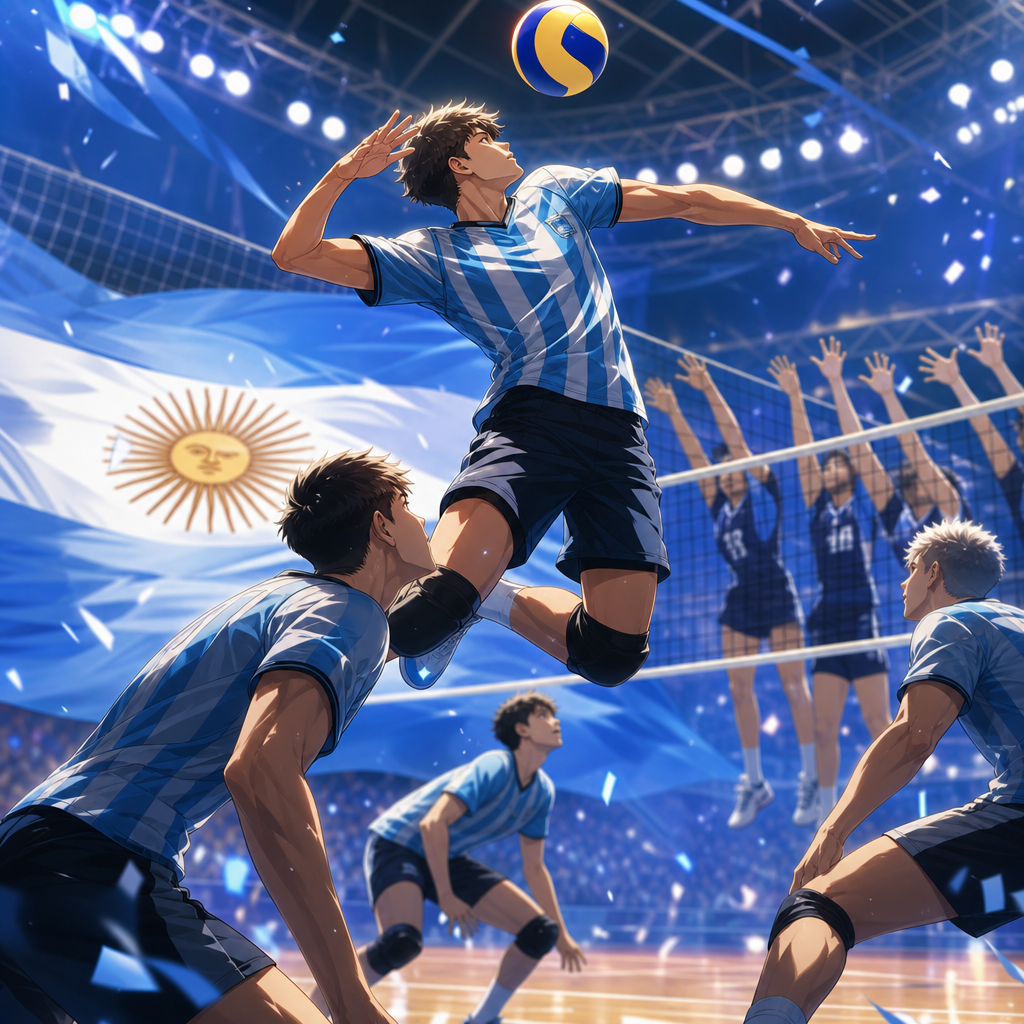 VNL2026日本戦へ、アルゼンチン男子代表の技巧