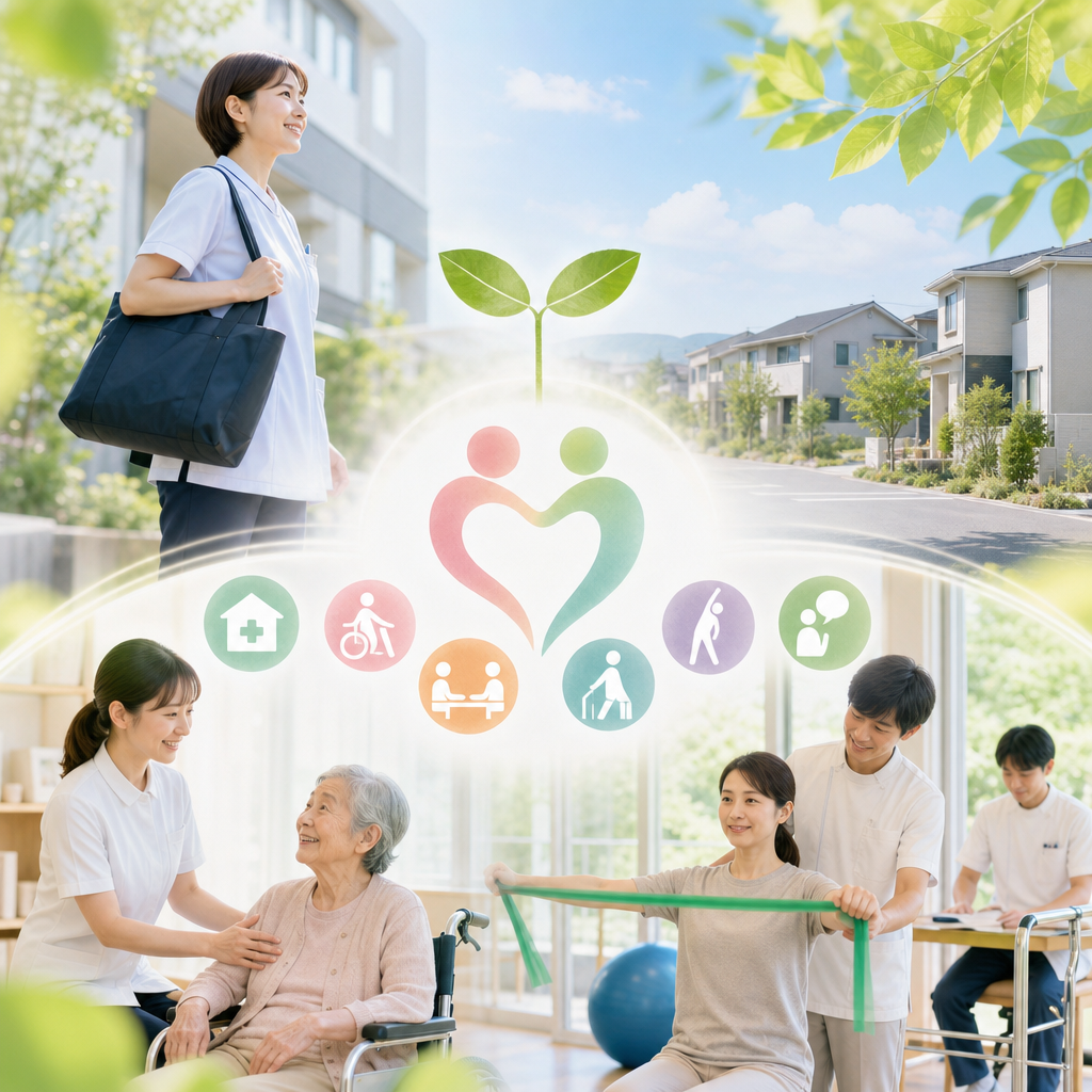 訪問看護とリハビリ職で育つやる気と協調性の職場